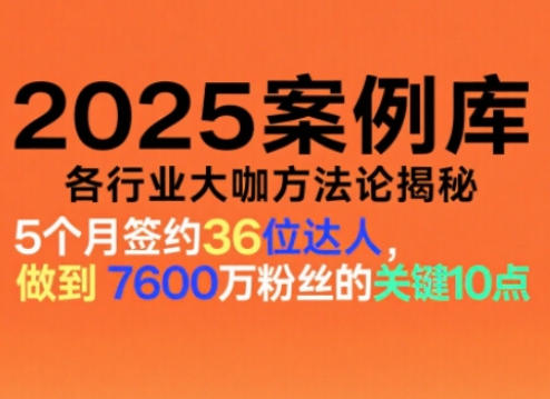 2025案例库,收录各行业大咖的方法论,各行业大咖方法论揭秘插图 2025案例库,收录各行业大咖的方法论,各行业大咖方法论揭秘
