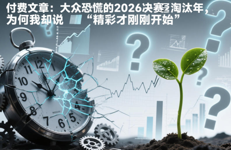付费文章:大众恐慌的2026决赛淘汰年,为何我却说“精彩才刚刚开始”?插图 付费文章:大众恐慌的2026决赛淘汰年,为何我却说“精彩才刚刚开始”?